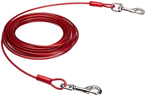 Amazon Basics - Cable para atar perros, hasta 57 kg, 9,14 m