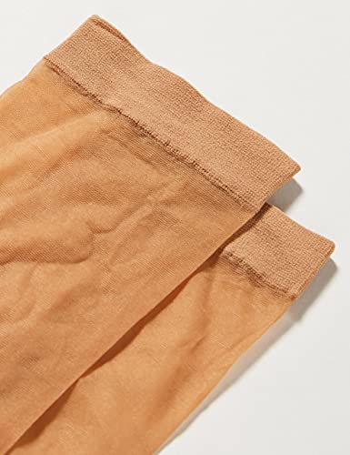 Amazon Brand - HIKARO - PACK 5 Pares de Mini Medias, Tobilleras de Verano, Medias de Mujer, Calcetines de Mujer Transparentes, 20 DEN, Negro, Natural (Natural)