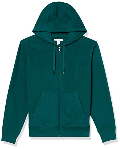 Amazon Essentials Big & Tall Full-Zip Hooded Fleece Sweatshirt Sudadera con Capucha, Verde Bosque, M