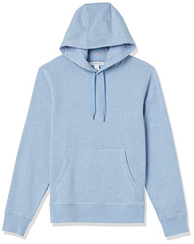 Amazon Essentials Fleece Pullover Hooded Sweatshirt Sudadera, Azul Claro Mezcla, L