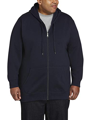 Amazon Essentials Full-Zip Hooded Fleece Sweatshirt Sudadera, Azul (Navy), XX-Large