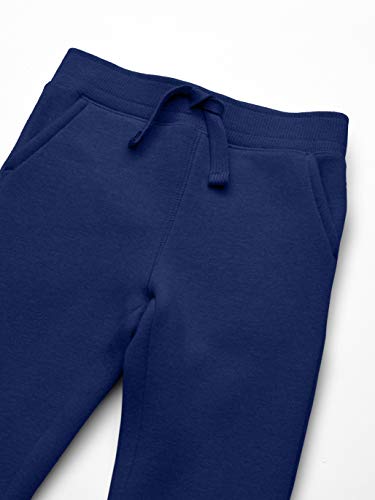 Amazon Essentials - Pantalón de chándal con forro polar para niño, Azul (Navy), US S (EU 116 CM)