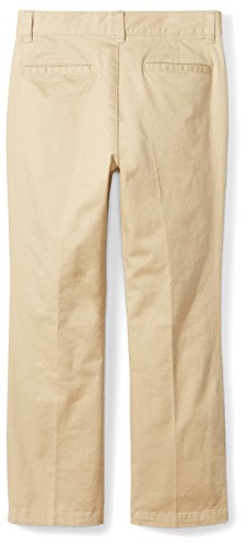 Amazon Essentials Straight Leg Flat Front Uniform Chino Pant pants, Caqui, 10