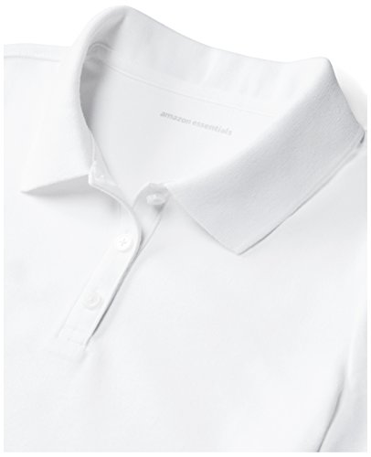 Amazon Essentials Uniform (2 Pack) Interlock Polo White, 4T