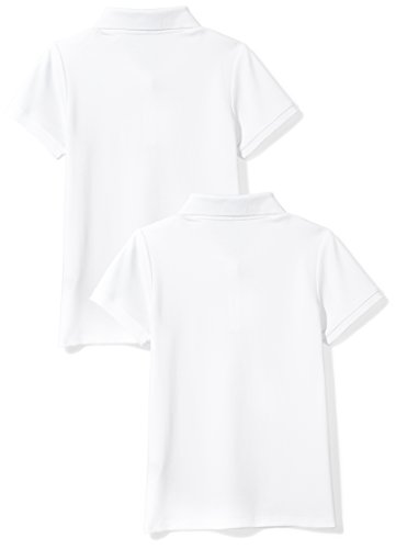 Amazon Essentials Uniform (2 Pack) Interlock Polo White, M(8)