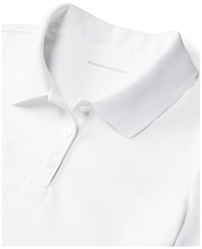 Amazon Essentials Uniform (2 Pack) Interlock Polo White, M(8)