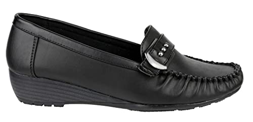 Amblers Mujer Hula Zapatos De Mujer Negro - Negro, sintético, Mujer, 39 EU