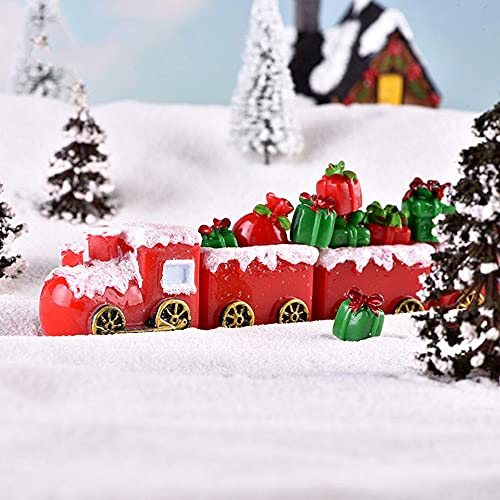 AMICER Mini casa de muñecas de jardín de hadas Bonsai decoración del hogar ornamento de Navidad ciervos figuras miniatura carro (carruaje)
