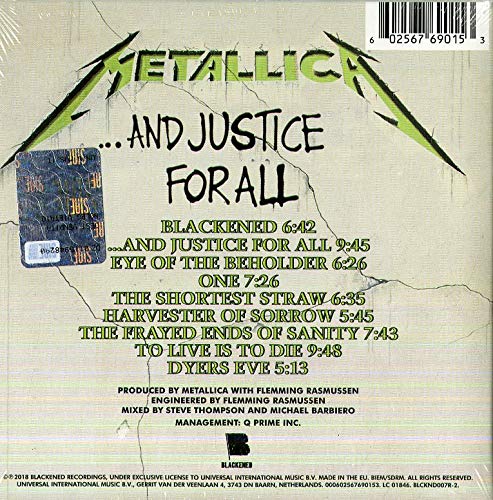 … And Justice For All - Remastered 2018