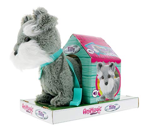Animagic- Tilly El Terrier Mascota interactiva, Color Gris (32431)