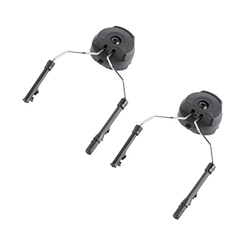 ARC Rail Adapter, 2 Pcs Adaptador de Riel de Casco Helmet Rail Adapter Adaptador de Carril de Casco Táctico Rápido ARC Adaptador de Riel de Auriculares reemplazo para Peltor ACH Mich IBH