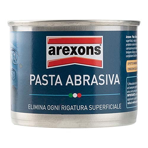 AREXONS - Pasta abrasiva de 150 ml, para Limpiar arañazos, para el Mantenimiento del Coche, Pasta abrasiva pulidora, Elimina arañazos, Marcas y rayaduras Superficiales provocadas por pequeños Golpes