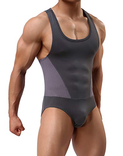 Arjen Kroos Body para Hombre Bodysuit Deportiva Leotardo Ropa Interior Sexy Deportivo de Hombre para Gimnasia Danza Bañador Bodies Elásticos