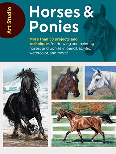 Art Studio: Horses & Ponies: More than 50 projects and techniques for drawing and painting horses and ponies in pencil, acrylic, watercolor, and more! (English Edition)