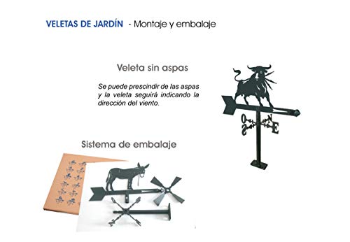 Arthifor Veleta de Jardin Acoso y Derribo, Negro Mate