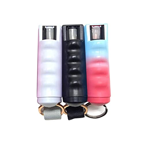 Asotagi Llavero de spray de pimienta de 20 ml Funda protectora de plástico para mujer, accesorios de coche, estuche portátil con liberación rápida