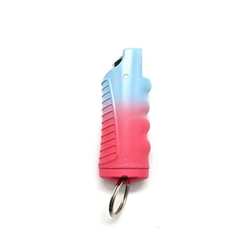 Asotagi Llavero de spray de pimienta de 20 ml Funda protectora de plástico para mujer, accesorios de coche, estuche portátil con liberación rápida