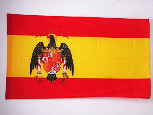 AZ FLAG Bandera de ESPAÑA 1977-1981 150x90cm para Palo - Bandera ESPAÑOLA con Aguila 90 x 150 cm