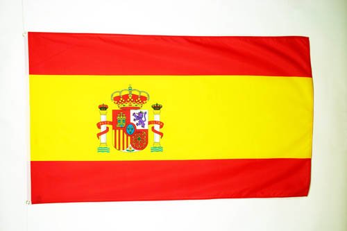 AZ FLAG Bandera de ESPAÑA 90x60cm - Bandera ESPAÑOLA 60 x 90 cm poliéster Ligero