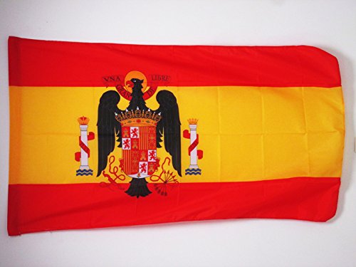 AZ FLAG Bandera de ESPAÑA DE Franco 1945-1977 90x60cm para Palo - Bandera FRANQUISTA ESPAÑOLA 60 x 90 cm