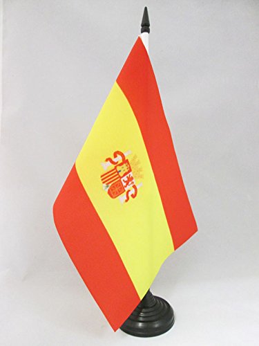 AZ FLAG Bandera de Mesa de la Primera REPÚBLICA DE ESPAÑA 1873-1874 21x14cm - BANDERINA de DESPACHO ESPAÑOLA Antigua 14 x 21 cm
