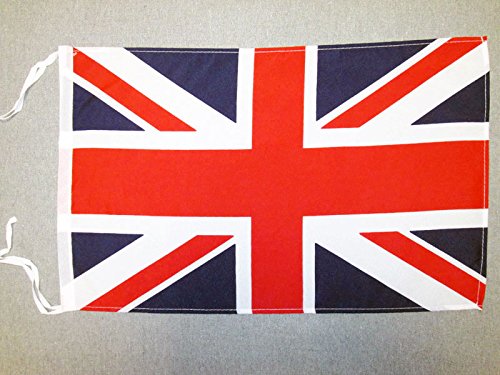 AZ FLAG Bandera del Reino Unido 45x30cm - BANDERINA Inglesa - BRITANICA – UK 30 x 45 cm cordeles