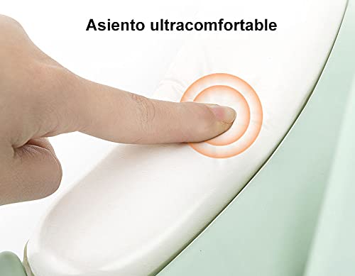Babify Reductor WC con Escalera para niños - Adaptador para Inodoro - Doble altura ajustable de 1 a 7 Años - Cojín Antideslizante Incluido - Facil Limpieza - Color Blanco/Gris