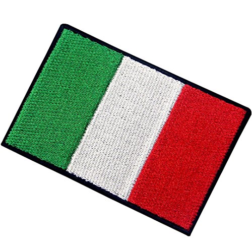 Bandera de Italia Italiano Emblema nacional Parche Bordado de Aplicación con Plancha
