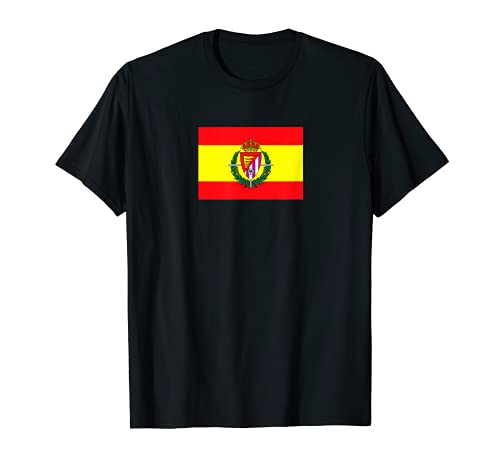 Bandera España y escudo del Real Valladolid - Fútbol Pucela Camiseta