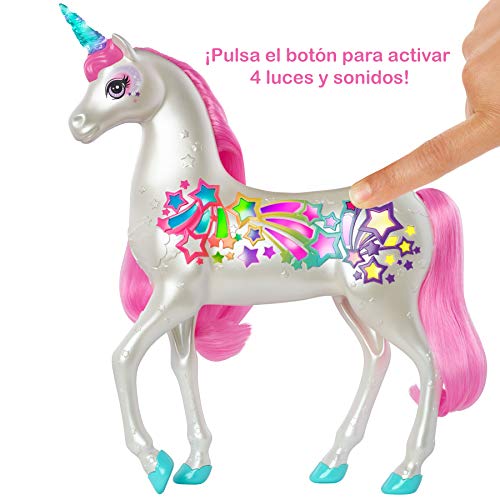 Barbie Dreamtopia Unicornio Mágico para las muñecas, juguete +3 años, regalo para niñas y niños 3-9 años (Mattel GFH60) , color/modelo surtido
