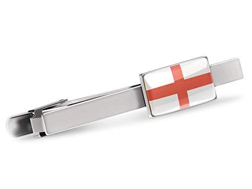 Barra de corbata inglesa (clip de corbata de bandera de Inglaterra con caja de regalo)