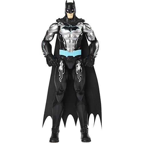 Batman, Figura de acción de Batman Bat-Tech (Traje Negro/Azul) de 30 cm, para niños a Partir de 3 años