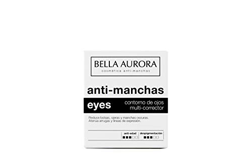 Bella Aurora Contorno de Ojos Crema Despigmentante, 15 ml | Anti-Arrugas | Anti-edad | Reduce Ojeras y Bolsas | Hidratante | Eyes