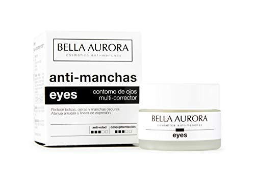 Bella Aurora Contorno de Ojos Crema Despigmentante, 15 ml | Anti-Arrugas | Anti-edad | Reduce Ojeras y Bolsas | Hidratante | Eyes