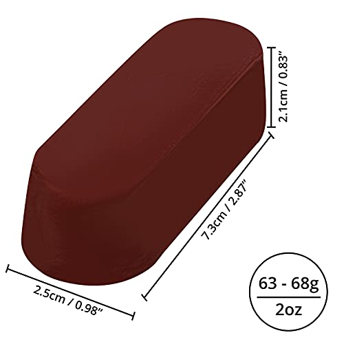 Belle Vous Kit de Pasta para Pulir (Pack de 8) 63 – 68 g - Pasta de Pulir para Asentador de Cuero – Incluye los Colores: Verde, Blanco, Negro, Rojo, Azul y Rosado