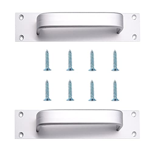 Belvanr Tiradores Puertas Correderas 2 Piezas Aleación Aluminio Manija Puerta Granero Manijas para Cajones con Tornillos Tirador de Puerta de Inodoro para Cocina Baño Cobertizo de Garaje