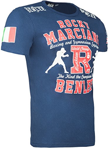 BENLEE Rocky Marciano T-Shirt Trägerhemd Gymnasium Camisa, Azul Marino, M para Hombre