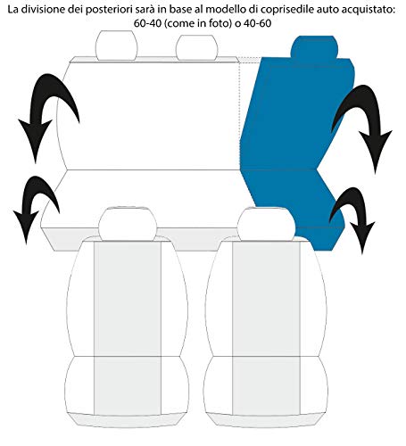 bicolor de asiento con logo, color gris y negro