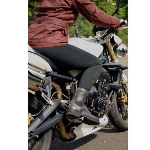 Bikers Gear Australia Leggings de Motocicleta con Forro Kevlar para Mujer, con Armadura CE extraíble, Color Negro, Talla 10