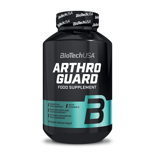 BioTechUSA Arthro Guard, Suplemento dietético en tabletas con glucosamina, condroitina, MSM, minerales y extractos de plantas, 120 tabletas