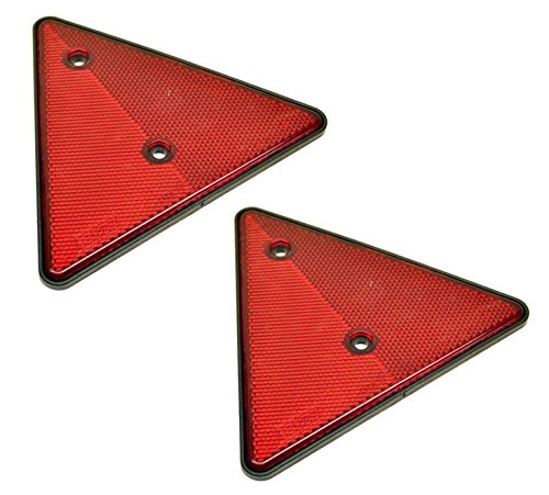 BITS4REASONS Maypole MP 1699 Kit de reflectantes 2 triangulares rojos 2 redondos rojos 4 redondos ámbar y 2 redondos transparentes; aptos para remolques, caravanas, remolques de caballos homologados