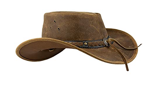 Black Jungle ARAMAC - Sombrero de vaquero de piel, marrón, XL