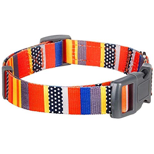Blueberry Pet Collar básico de Perro con diseño de Bandera náutica, Cuello de 30,5 a 40,6 cm, pequeño, Collares para Perros