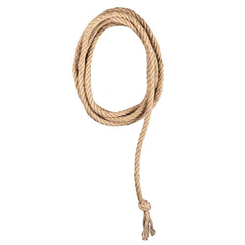 Boland 54343 – Lasso / Western Cuerda, Longitud 185 cm, Color Beige, de 100% Yute, Accesorio Ideal para Jinetes rodeos o Cowboys para Carnaval, Fiesta temática, Accesorios, Disfraz