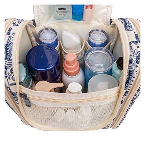 Bolsa de lavado de artículos de tocador para colgar de viaje, organizador de cosméticos para mujeres, niñas y niños, Elefante (Mediano), free,