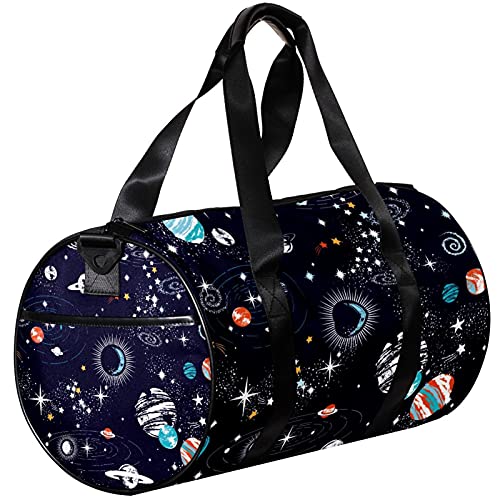 Bolsa de viaje para mujeres y hombres Galaxy Space Planets Sports Gym Tote Bag fin de semana de viaje al aire libre Bolsa de equipaje