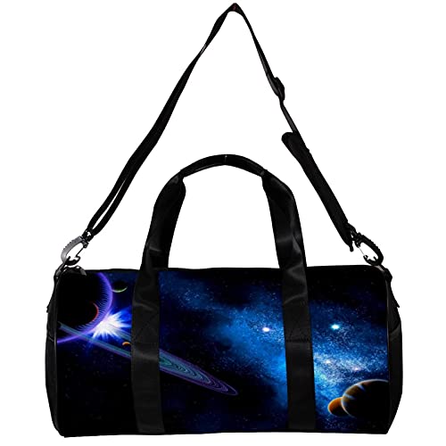 Bolsa de viaje para mujeres y hombres Galaxy Space Planets Sports Gym Tote Bag fin de semana de viaje al aire libre Bolsa de equipaje