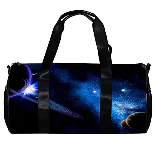 Bolsa de viaje para mujeres y hombres Galaxy Space Planets Sports Gym Tote Bag fin de semana de viaje al aire libre Bolsa de equipaje