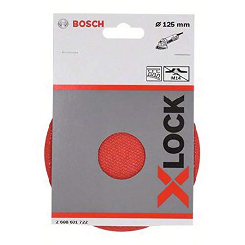 Bosch Professional - Plato de soporte (con autoadhesivo, X-LOCK, Ø125 mm)