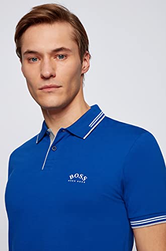BOSS Paul Curved Camisa de Polo, Medium Blue428, S para Hombre
